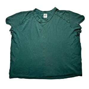We The Free Oversized Green Short Sleeve Crewneck Tee